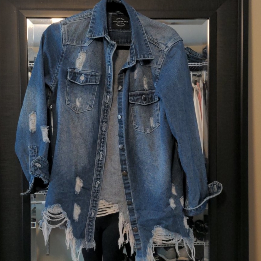 Over sized denim jacket
